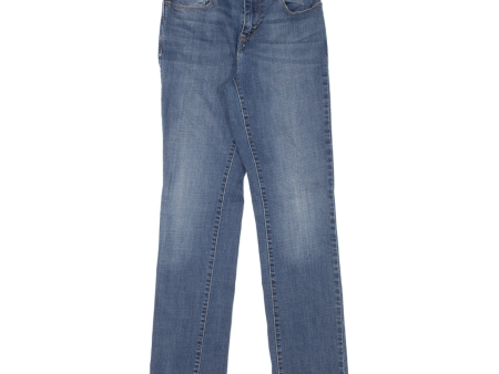 LEVI S Womens Jeans Blue Regular Straight Stone Wash W24 L32 Online Hot Sale