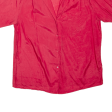 ALKENA Womens Plain Shirt Red Silk M Hot on Sale