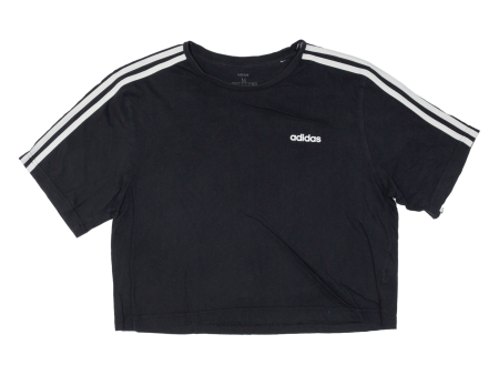 ADIDAS Cropped Womens T-Shirt Black M Fashion