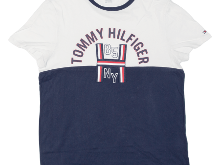 TOMMY HILFIGER Ny Womens T-Shirt Blue USA XS Online Hot Sale