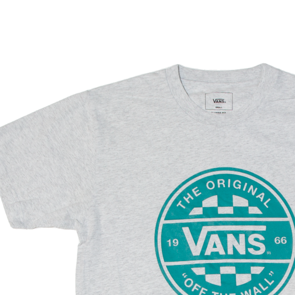 VANS Mens T-Shirt Grey S For Cheap