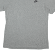 NIKE Mens T-Shirt Grey M Online now