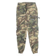 BLACKSQUAD Camo Cargo Jogger Mens Trousers Green Slim Tapered W26 L30 Online now