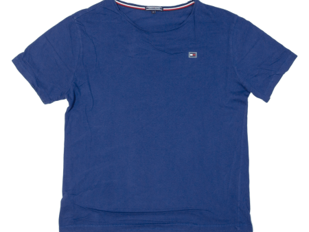 TOMMY HILFIGER Mens T-Shirt Blue M on Sale