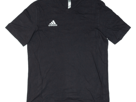 ADIDAS Mens T-Shirt Black V-Neck M For Discount