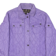 BARBOUR New Flyweight International Womens Quilted Jacket Purple UK 10 Hot on Sale