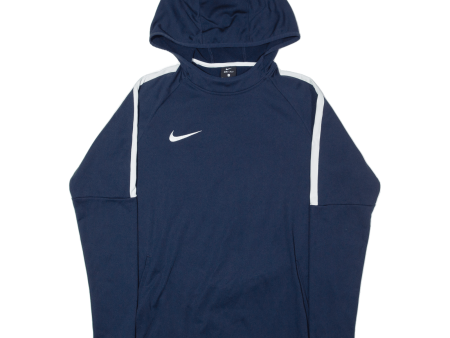 NIKE Dry Fit Mens Blue Hoodie S Online now