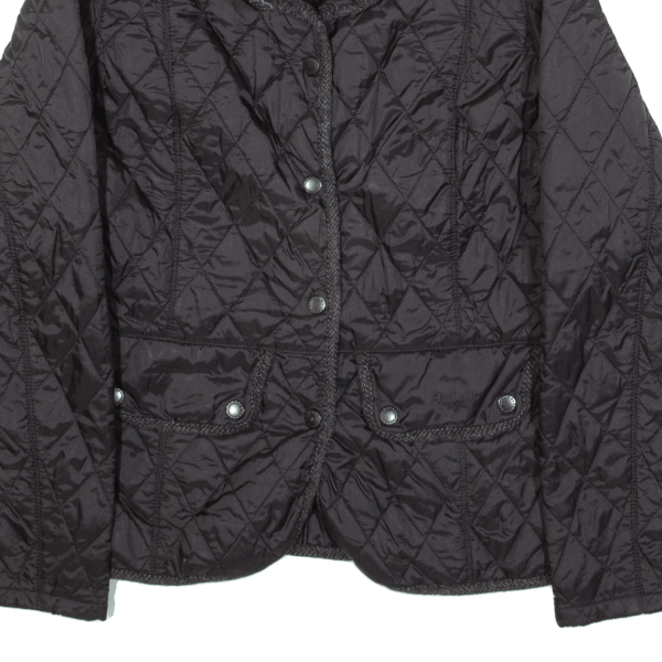 BARBOUR Womens Quilted Jacket Black UK 12 Supply