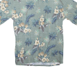 CAMPIA Mens Hawaiian Shirt Green Crazy Pattern S Online Hot Sale