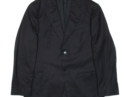 ARMANI COLLEZIONI Mens Blazer Jacket Black Wool L Online now