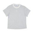 ADIDAS Womens T-Shirt Grey UK 4 Sale