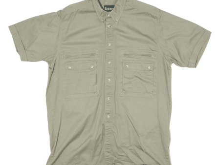 KETTNER Mens Worker Shirt Green L For Cheap