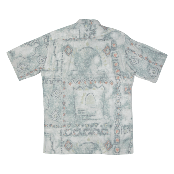 Mens Shirt Green Crazy Pattern L Online now