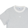 ADIDAS Womens T-Shirt Grey UK 4 Sale