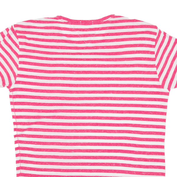 TOMMY HILFIGER Striped Womens T-Shirt Pink M Online