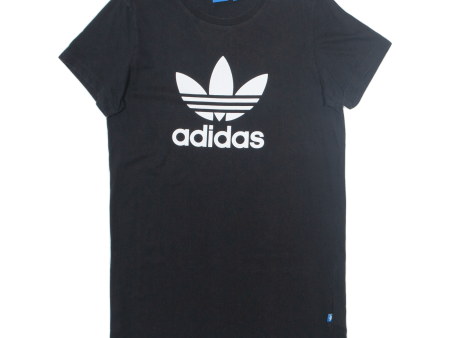 ADIDAS Oversized Womens T-Shirt Dress Blue Short Sleeve Knee Length UK 8 on Sale