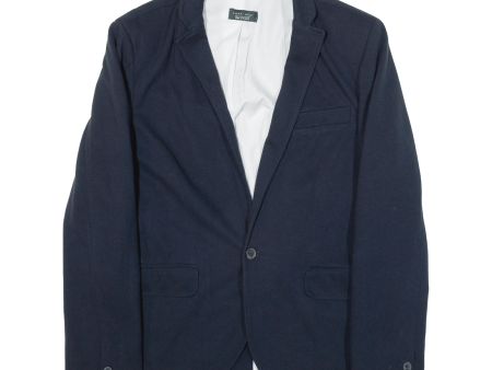 ZARA Man Mens Blazer Jacket Blue L Discount