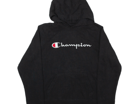 CHAMPION Boys Black Hoodie L Online Sale