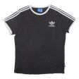 ADIDAS Womens T-Shirt Black UK 12 Cheap