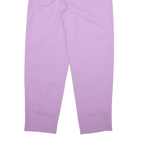 Womens Trousers Purple Relaxed Tapered W24 L28 Sale