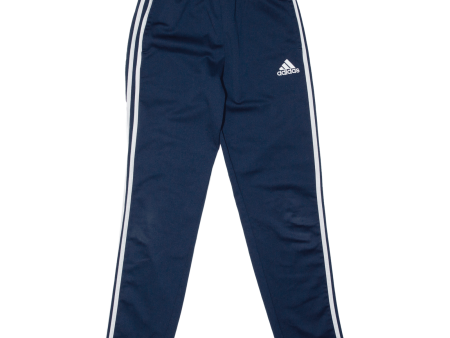 ADIDAS Boys Track Pants Blue Tapered L W28 L29 on Sale