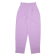 Womens Trousers Purple Relaxed Tapered W24 L28 Sale