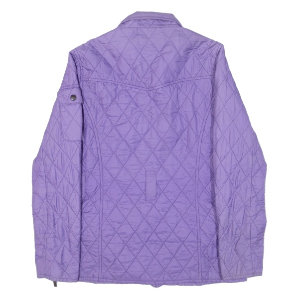 BARBOUR New Flyweight International Womens Quilted Jacket Purple UK 10 Hot on Sale