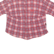 CRAZEE Mens Shirt Red 90s Check L Sale