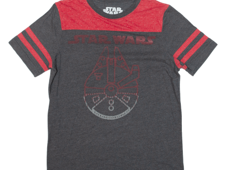 STAR WARS Millennium Falcon Boys T-Shirt Grey M For Discount