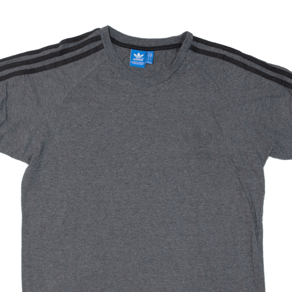 ADIDAS ORIGINALS Mens T-Shirt Grey L Supply