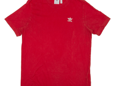 ADIDAS Mens T-Shirt Red M Supply