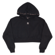 ADIDAS Crop Womens Black Hoodie UK 6 Online