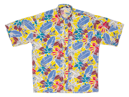 WOOLRICH Mens Shirt Yellow Floral M Online Sale