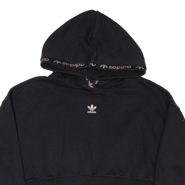 ADIDAS Crop Womens Black Hoodie UK 6 Online