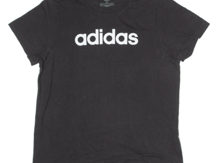 ADIDAS Womens T-Shirt Black Crew Neck M Online Hot Sale