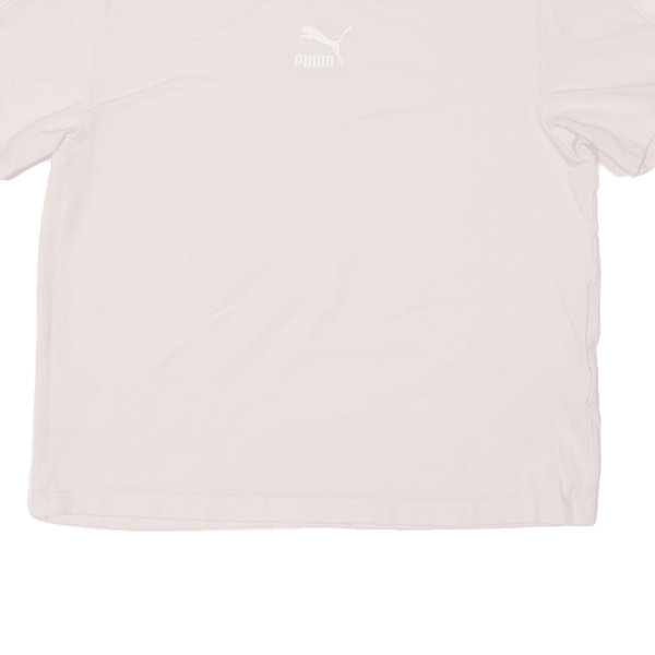 PUMA Cropped Stretch Womens T-Shirt Pink L Sale