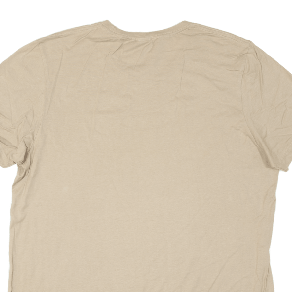 ADIDAS Mens T-Shirt Beige 1 2 Zip L Sale