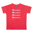 CHAMPION Mens T-Shirt Red S For Cheap