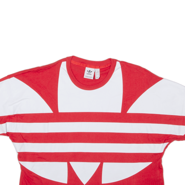 ADIDAS Crop Womens T-Shirt Red UK 6 Discount