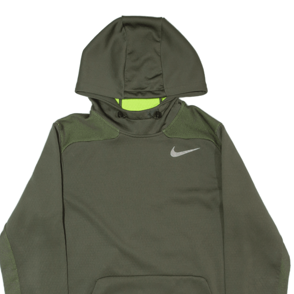 NIKE Therma Fit Mens Green Hoodie S Online Sale