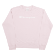 CHAMPION Girls Sweatshirt Pink XL Supply