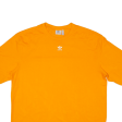 ADIDAS Womens T-Shirt Orange UK 12 on Sale