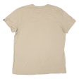 ADIDAS Mens T-Shirt Beige 1 2 Zip L Sale