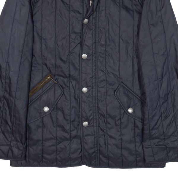 BARBOUR Shed Mens Quilted Jacket Blue S Sale