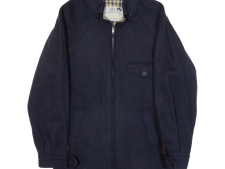 AQUASCUTUM Mens Jacket Blue Knit XS For Cheap