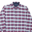 TOMMY HILFIGER Mens Shirt Red Check Long Sleeve L Online Hot Sale