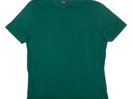 BEN SHERMAN Mens T-Shirt Green L Sale