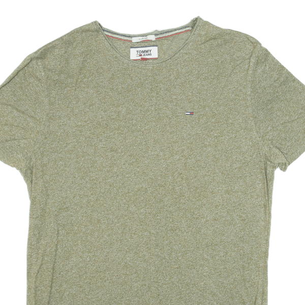 TOMMY HILFIGER Slim Fit Mens T-Shirt Green XS For Sale