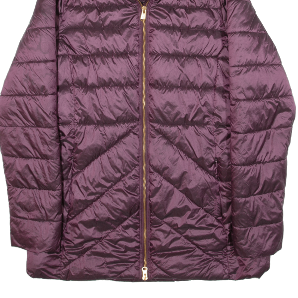 BARBOUR Shannon Quilt Insulated Womens Puffer Jacket Purple UK 10 For Discount