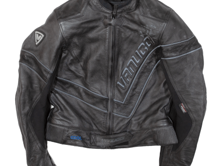 VANUCCI Armoured Womens Motorcycle Jacket Black Leather UK 12 Online Hot Sale